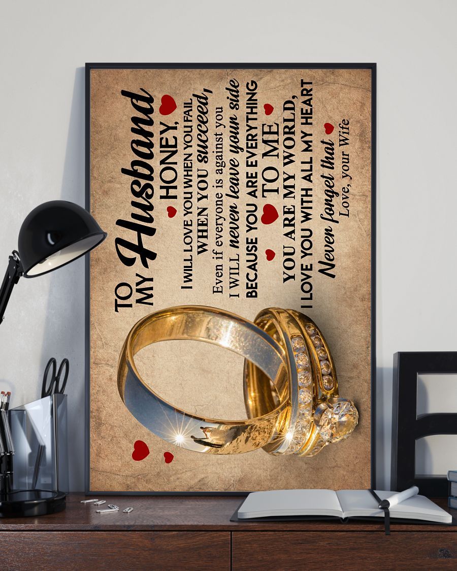 Perfect Gifts For Husband - To My Husband Poster-A Loves Gift
