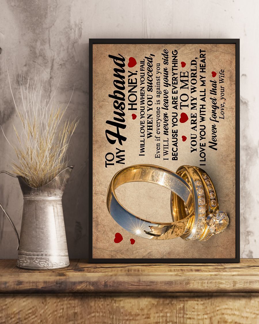Perfect Gifts For Husband - To My Husband Poster-A Loves Gift