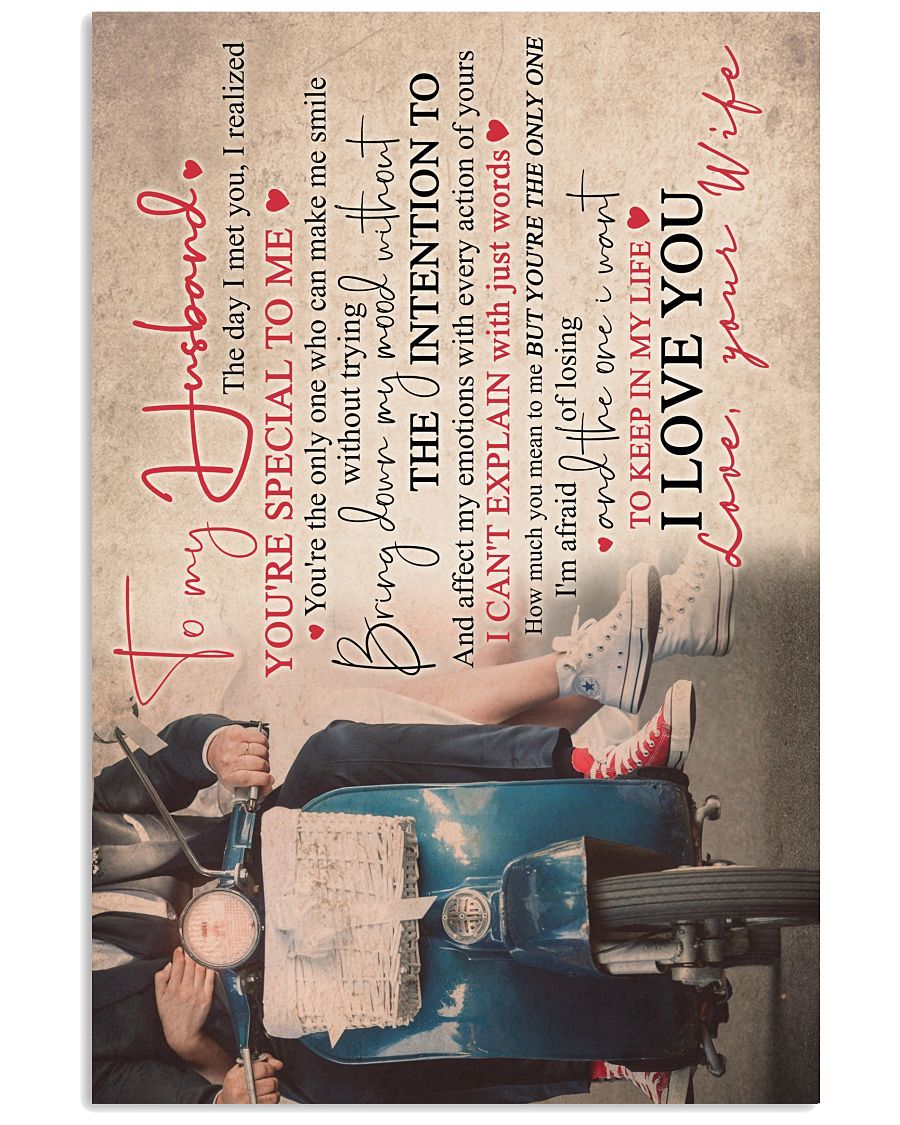 Perfect Gifts For Husband - To My Husband Poster-A Loves Gift