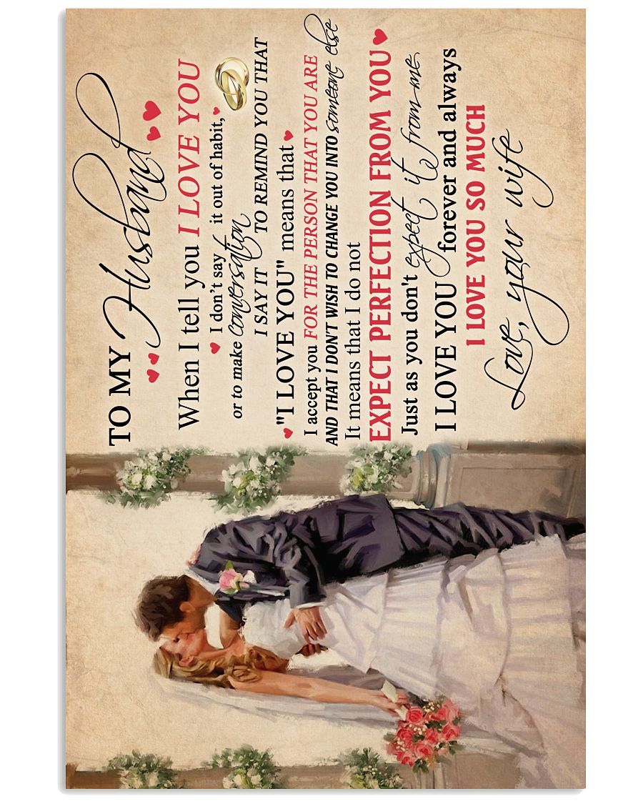 Perfect Gifts For Husband - To My Husband Poster-A Loves Gift