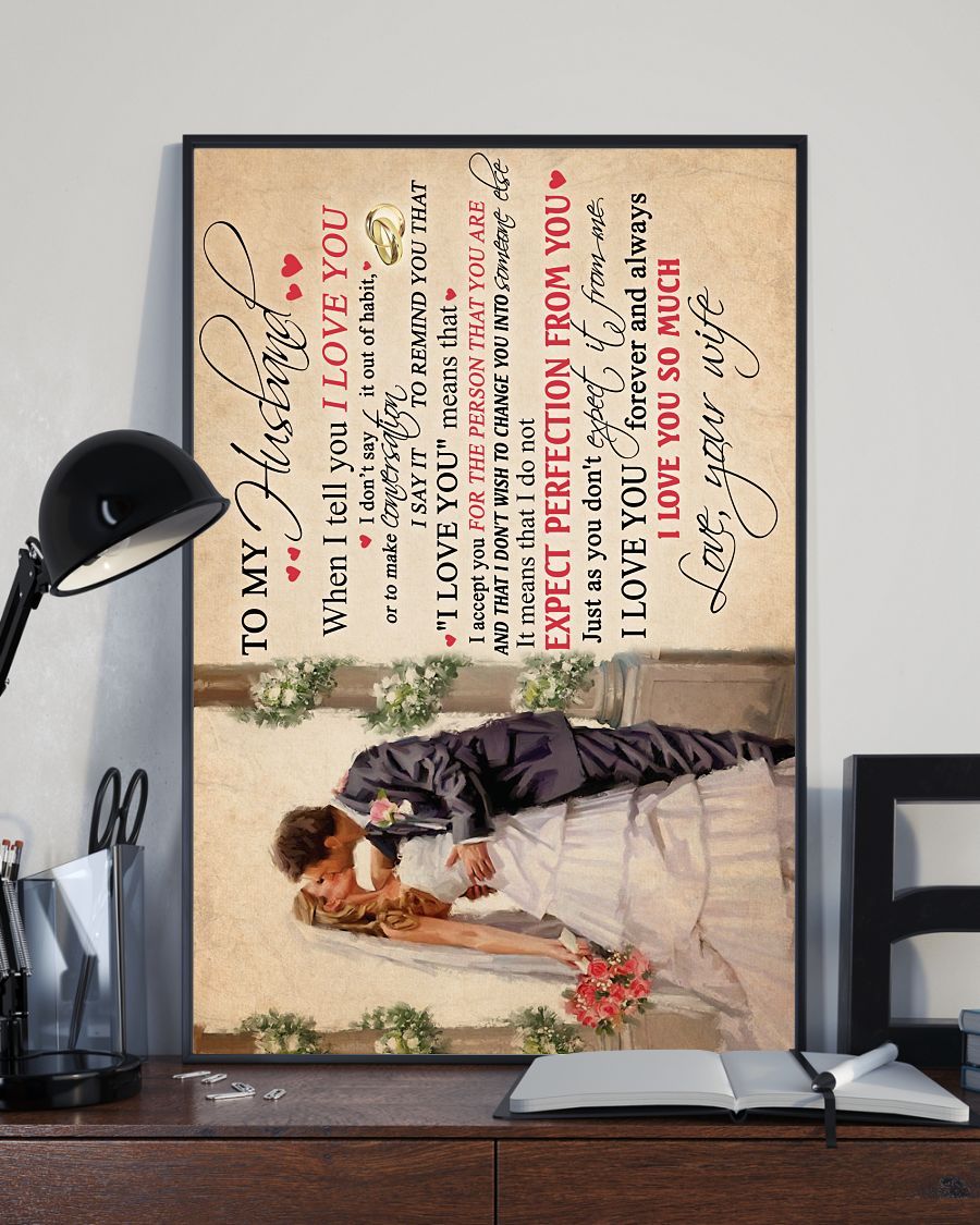 Perfect Gifts For Husband - To My Husband Poster-A Loves Gift