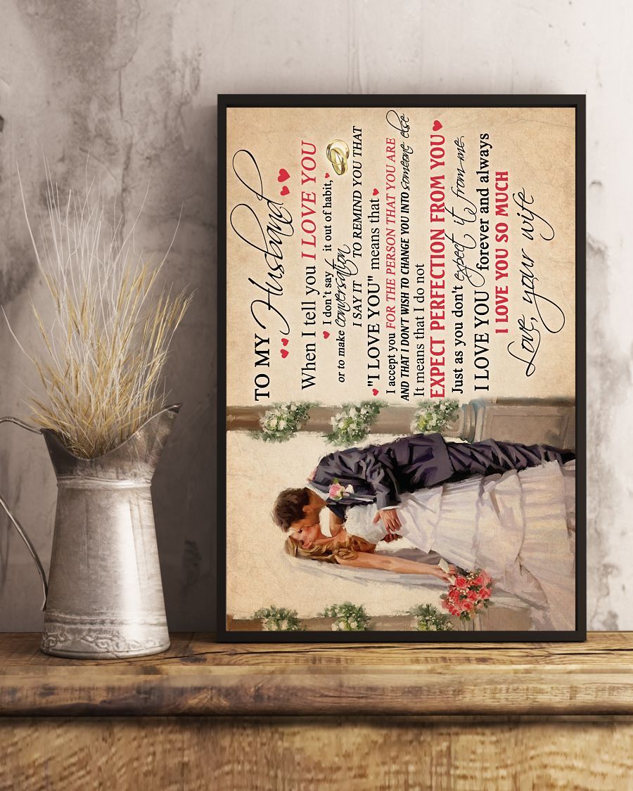 Perfect Gifts For Husband - To My Husband Poster-A Loves Gift