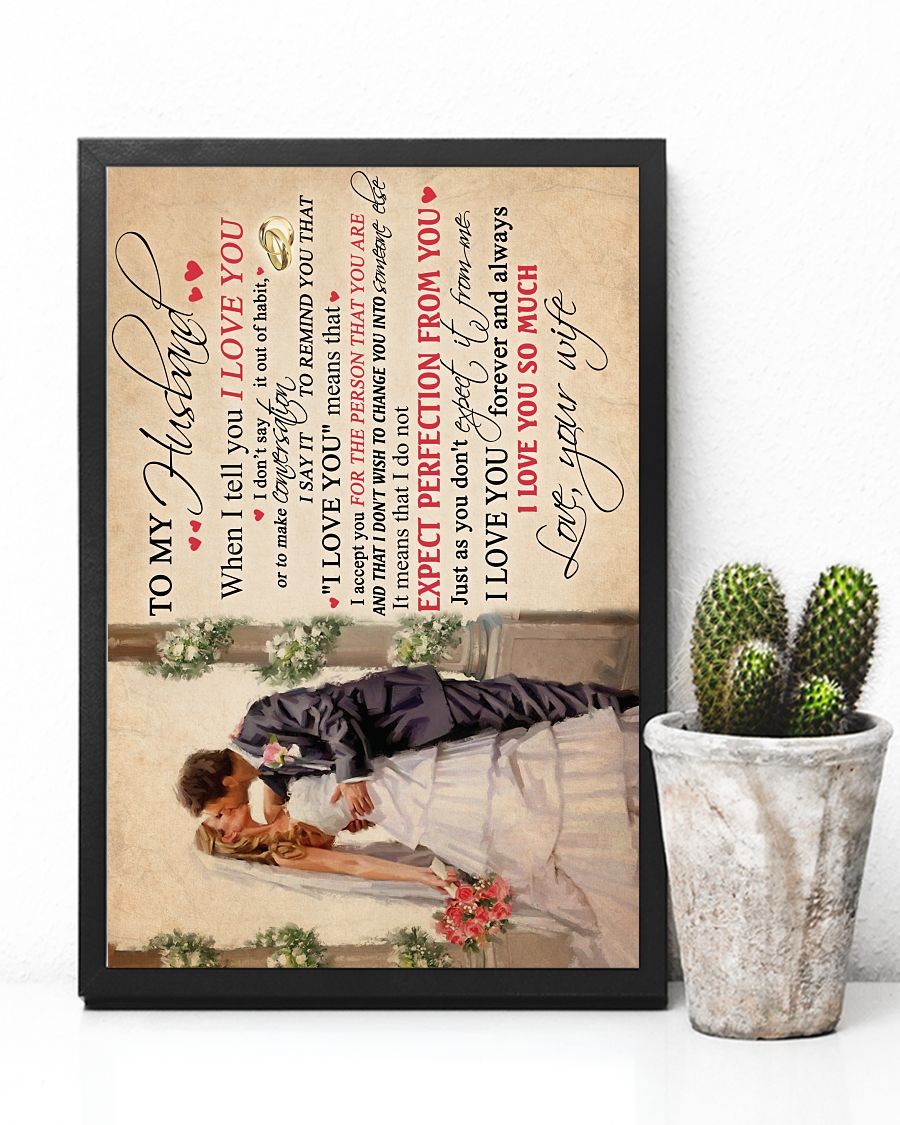 Perfect Gifts For Husband - To My Husband Poster-A Loves Gift
