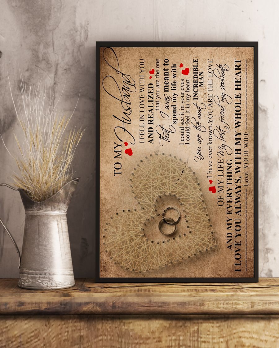 Perfect Gifts For Husband - To My Husband Poster-A Loves Gift