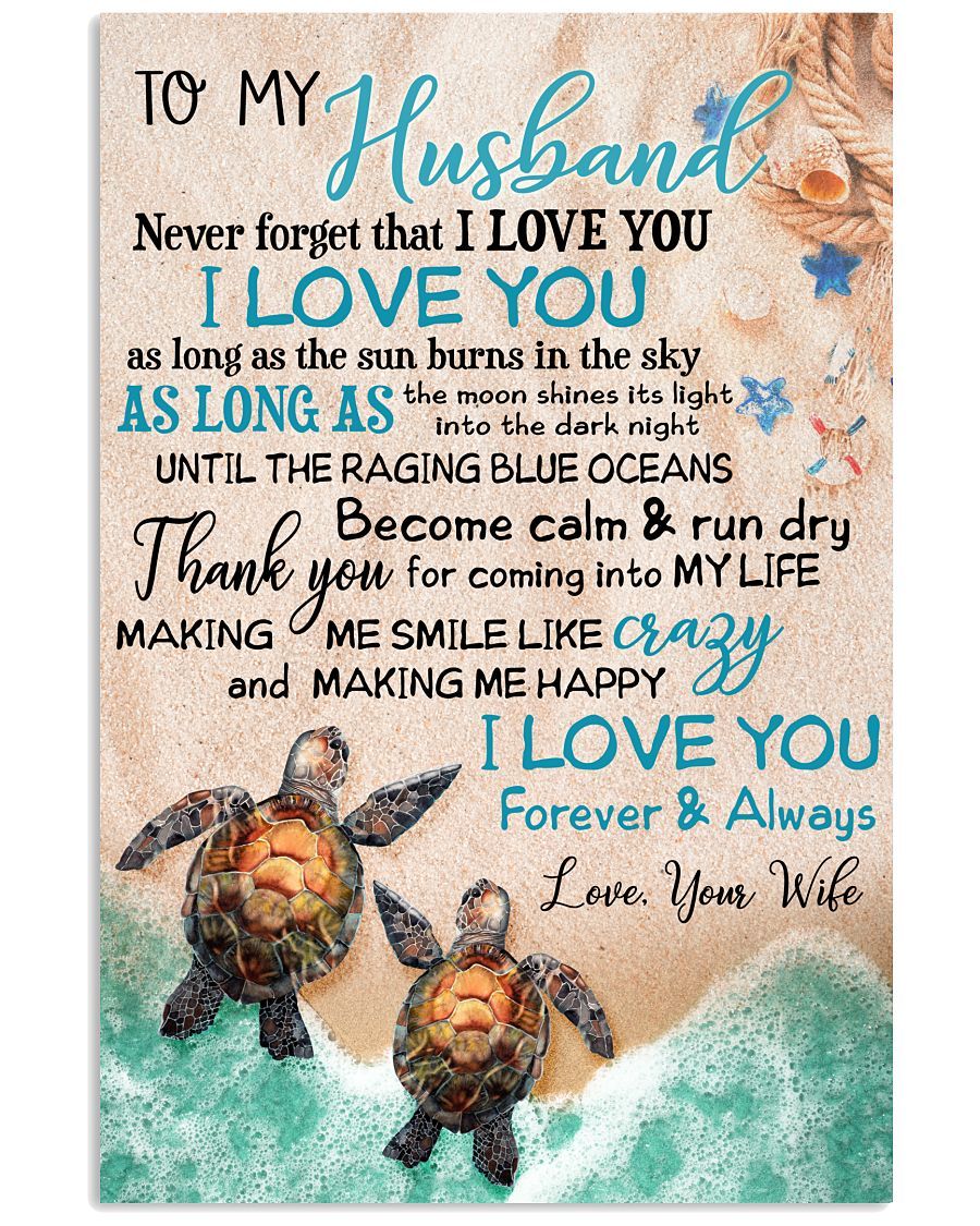 Perfect Gifts For Husband - To My Husband Poster-A Loves Gift