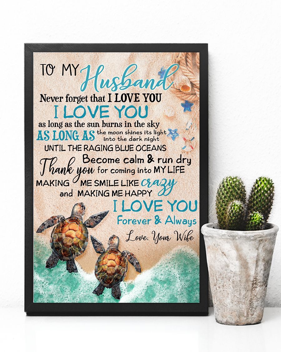Perfect Gifts For Husband - To My Husband Poster-A Loves Gift