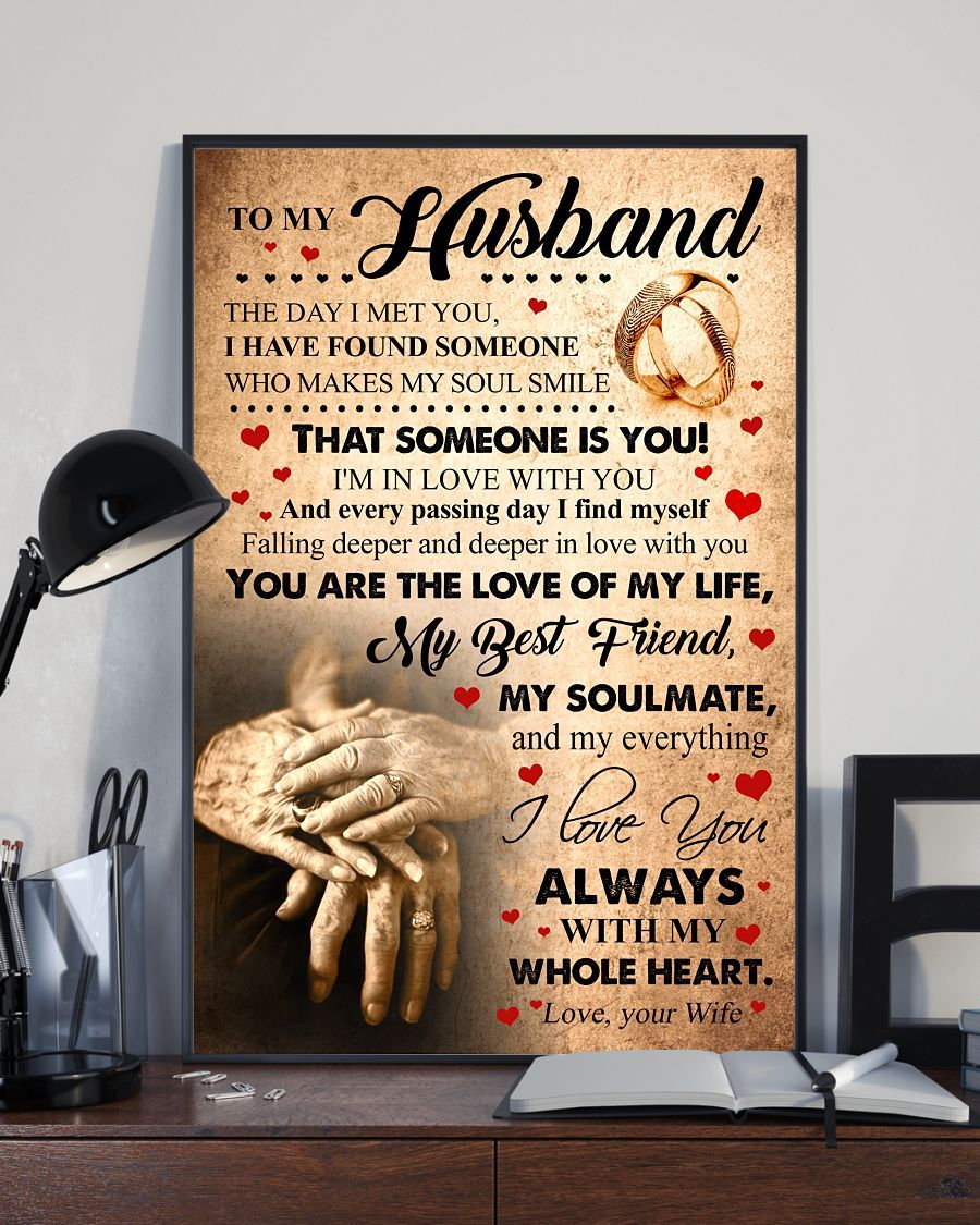 Perfect Gifts For Husband - To My Husband Poster-A Loves Gift