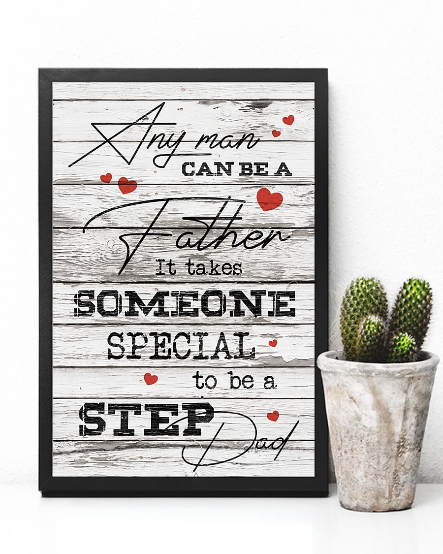 Perfect Gift For Step Dad Poster-A Loves Gift