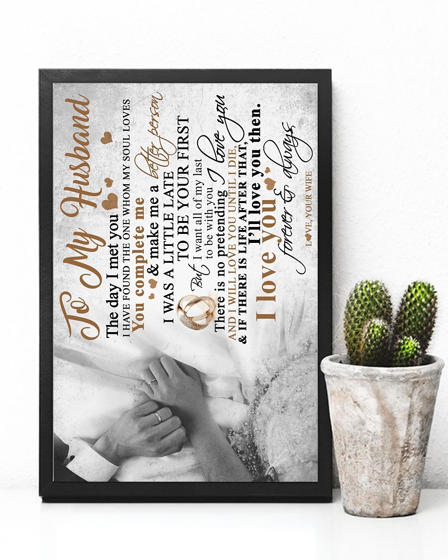 To My Husband Poster-A Loves Gift