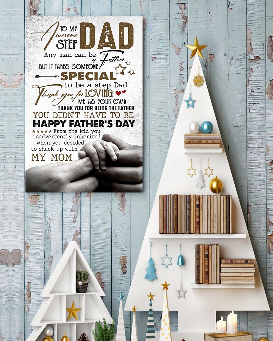 Perfect Gift For Step Dad Poster-A Loves Gift