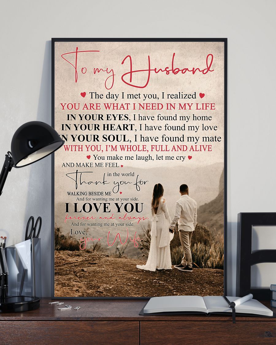 Perfect Gifts For Husband - To My Husband Poster-A Loves Gift