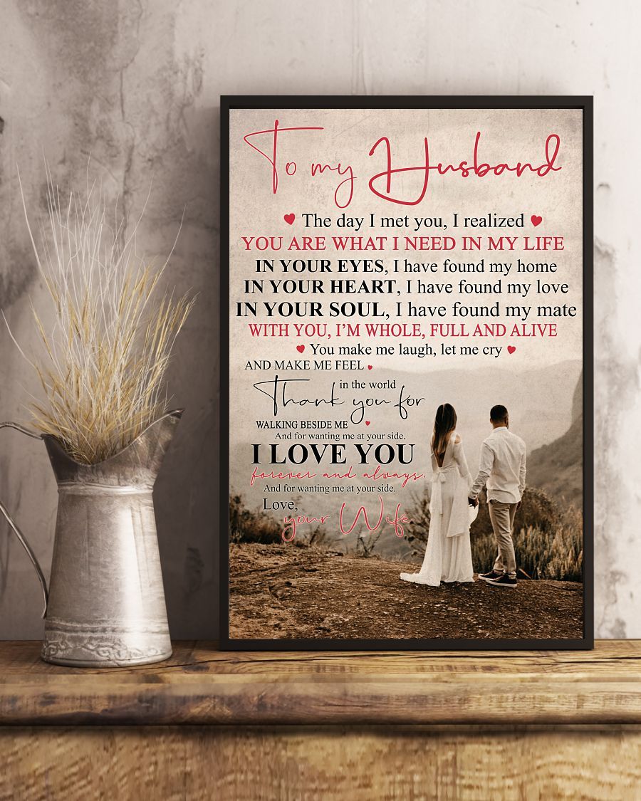 Perfect Gifts For Husband - To My Husband Poster-A Loves Gift