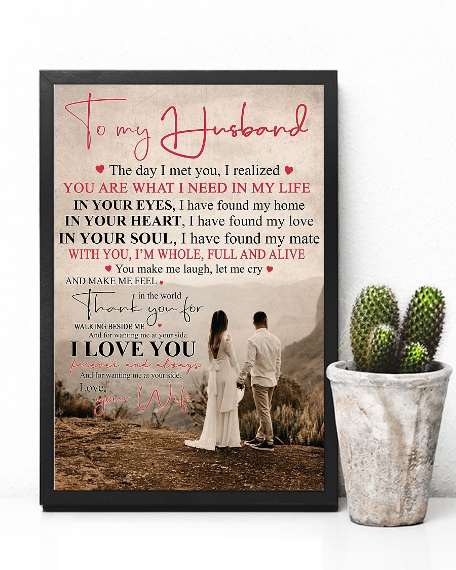 Perfect Gifts For Husband - To My Husband Poster-A Loves Gift