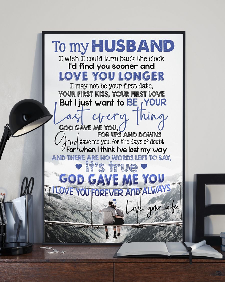 Perfect Gifts For Husband - To My Husband Poster-A Loves Gift