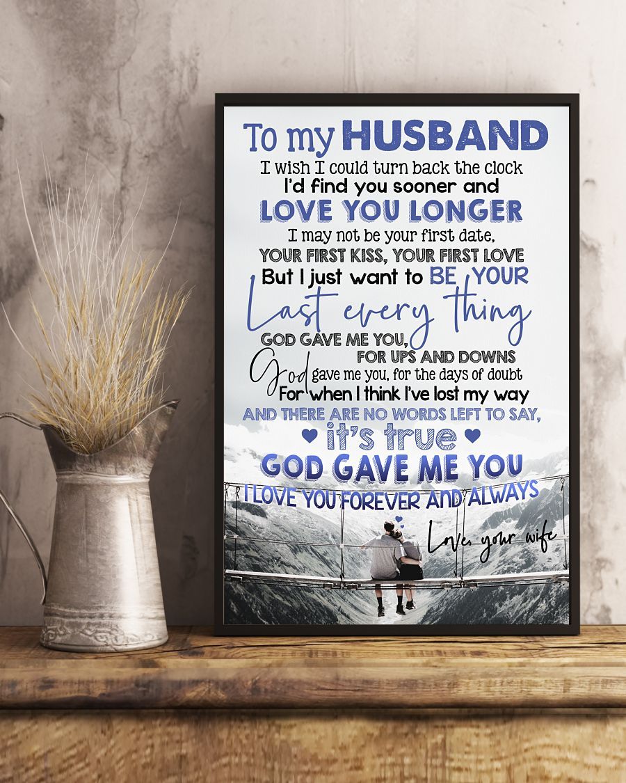Perfect Gifts For Husband - To My Husband Poster-A Loves Gift
