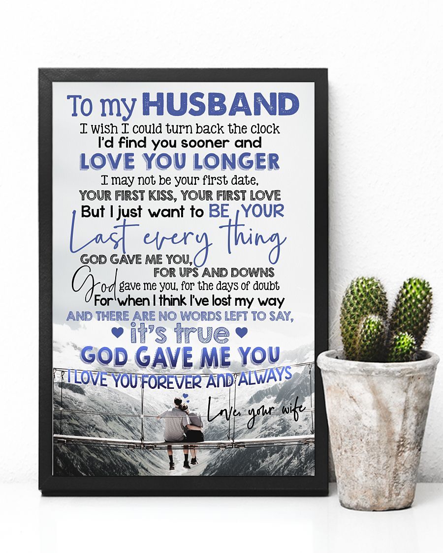 Perfect Gifts For Husband - To My Husband Poster-A Loves Gift