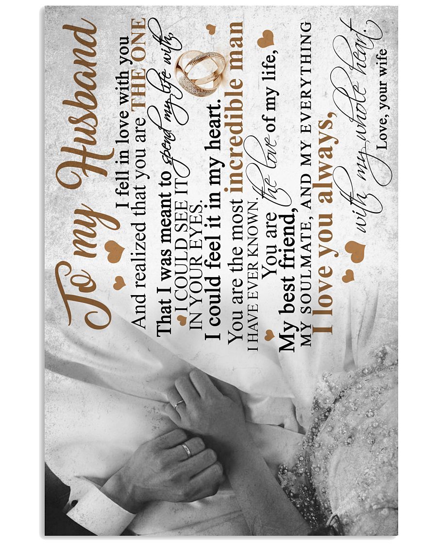 Perfect Gifts For Husband - To My Husband Poster-A Loves Gift