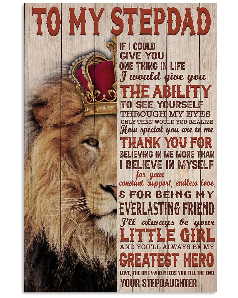 Perfect Gift For Step Dad Poster-A Loves Gift