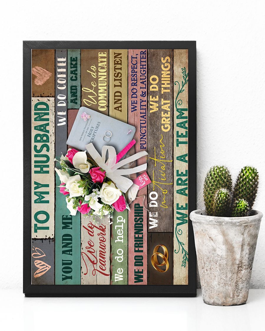 Perfect Gifts For Husband - To My Husband Poster-A Loves Gift