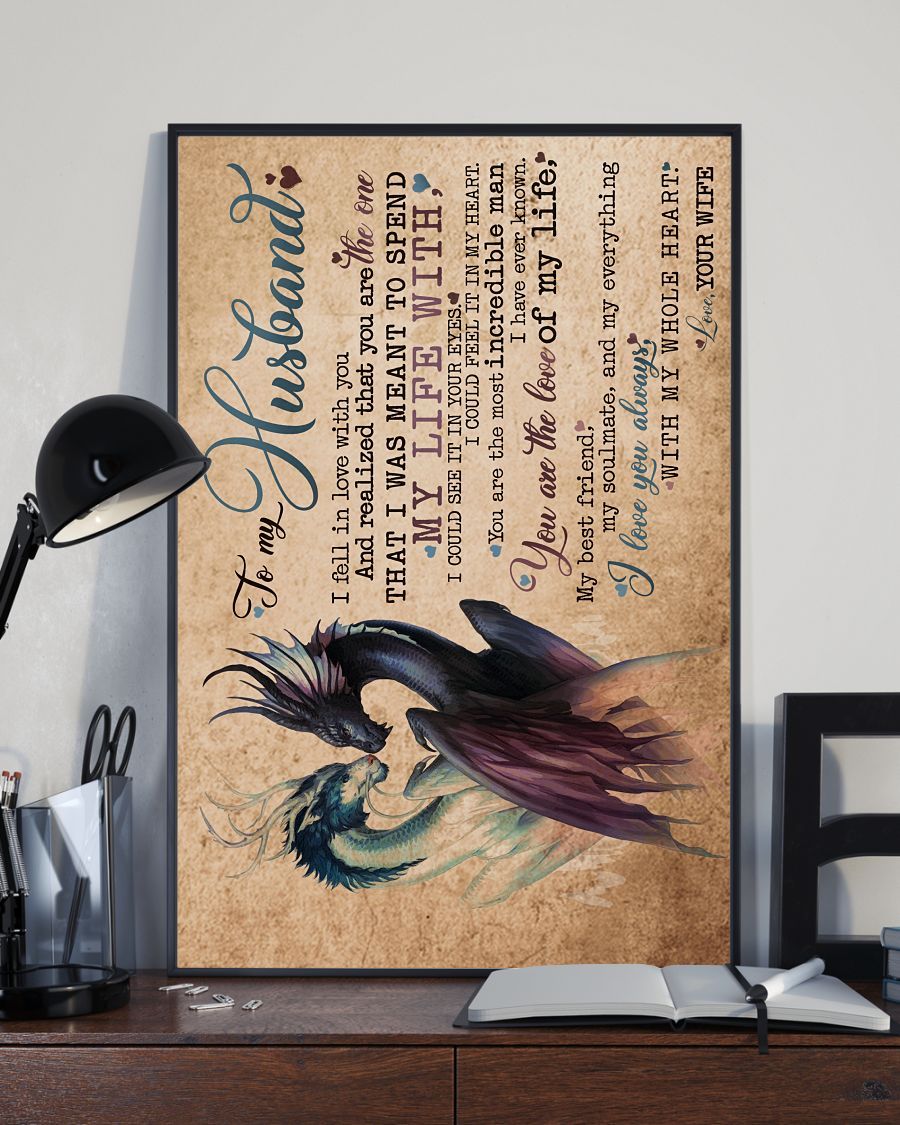 Perfect Gifts For Husband - To My Husband Poster-A Loves Gift