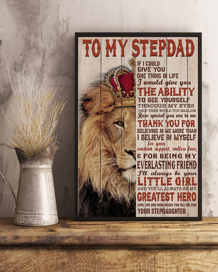 Perfect Gift For Step Dad Poster-A Loves Gift