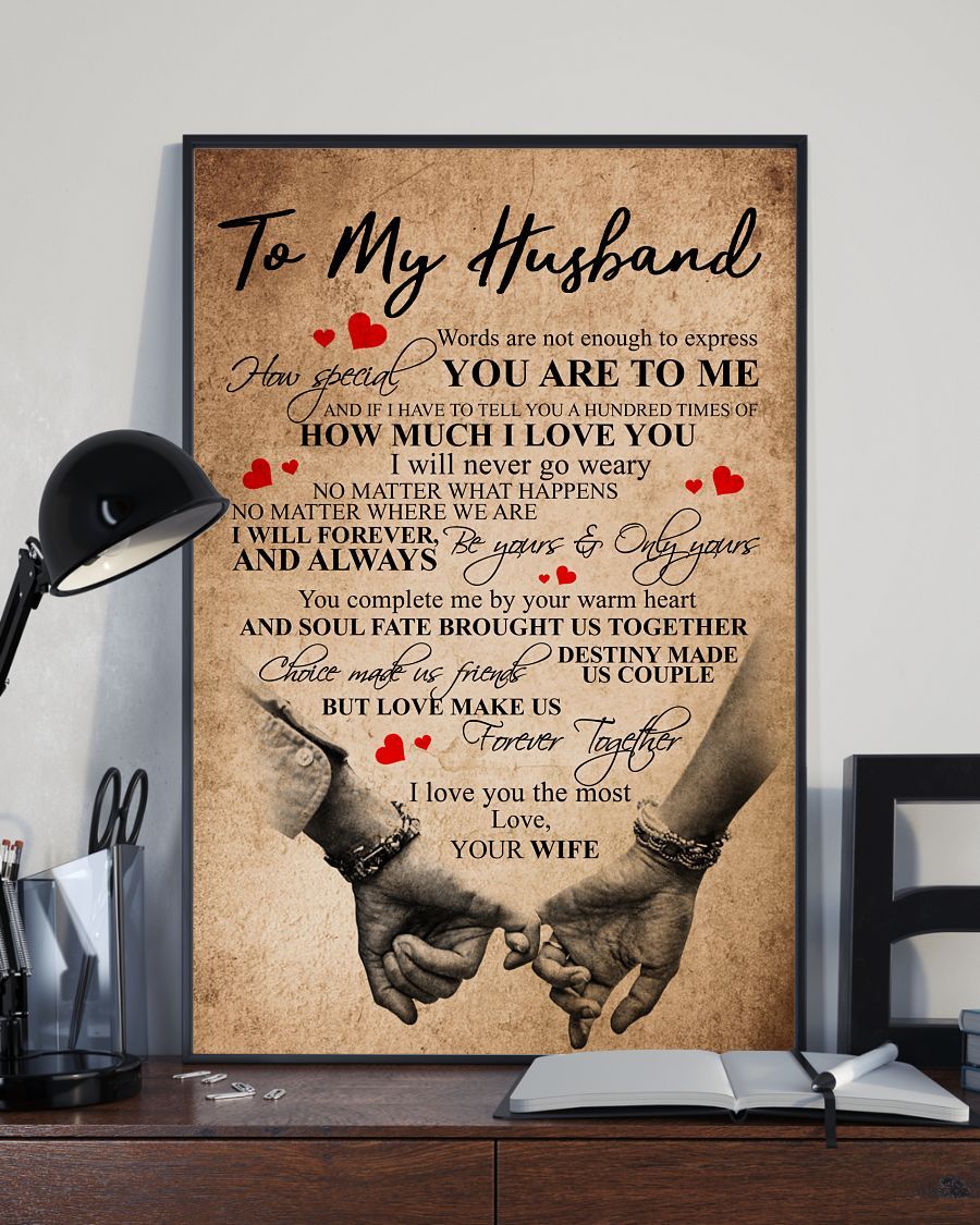 Perfect Gifts For Husband - To My Husband Poster-A Loves Gift
