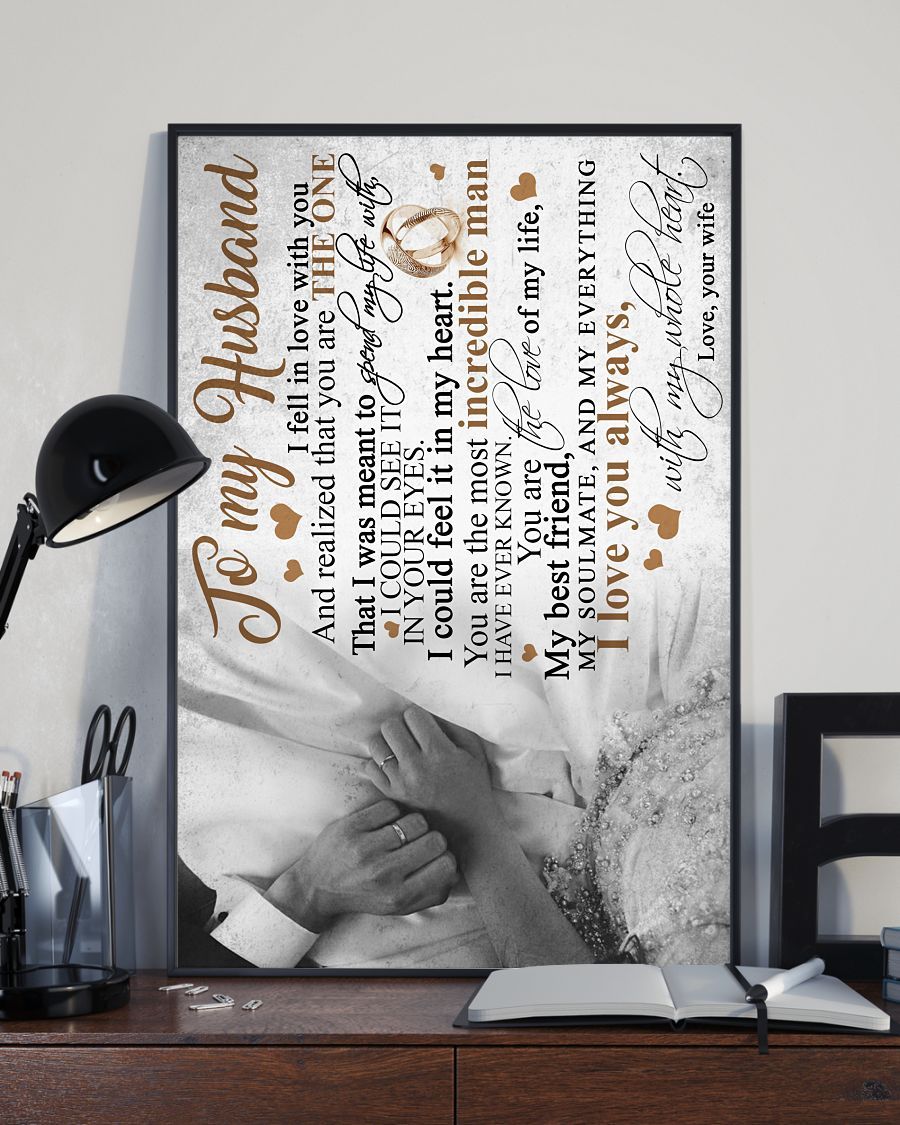 Perfect Gifts For Husband - To My Husband Poster-A Loves Gift