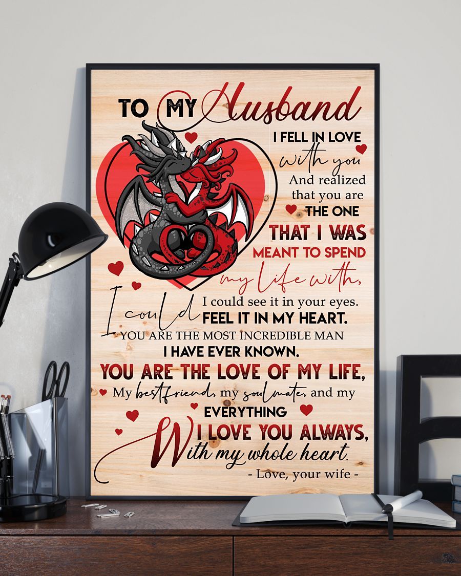 Perfect Gifts For Husband - To My Husband Poster-A Loves Gift