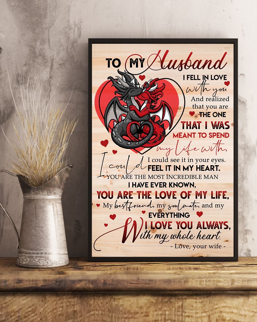 Perfect Gifts For Husband - To My Husband Poster-A Loves Gift