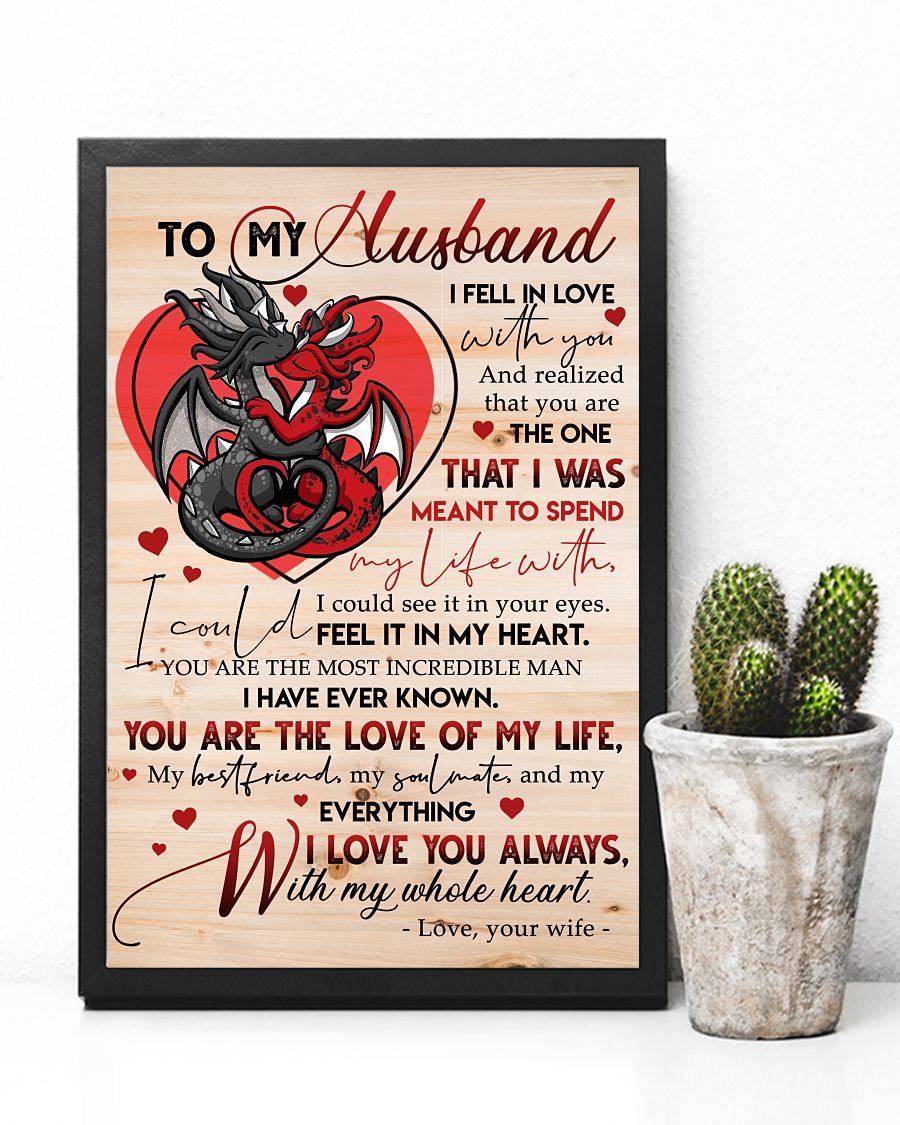 Perfect Gifts For Husband - To My Husband Poster-A Loves Gift