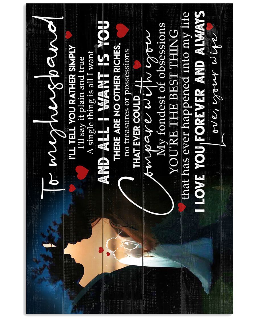 Perfect Gifts For Husband - To My Husband Poster-A Loves Gift