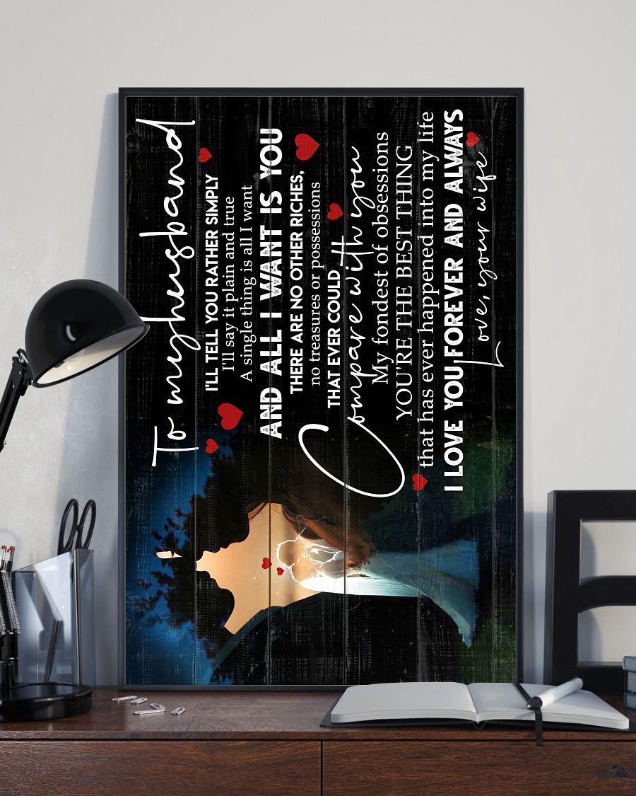 Perfect Gifts For Husband - To My Husband Poster-A Loves Gift
