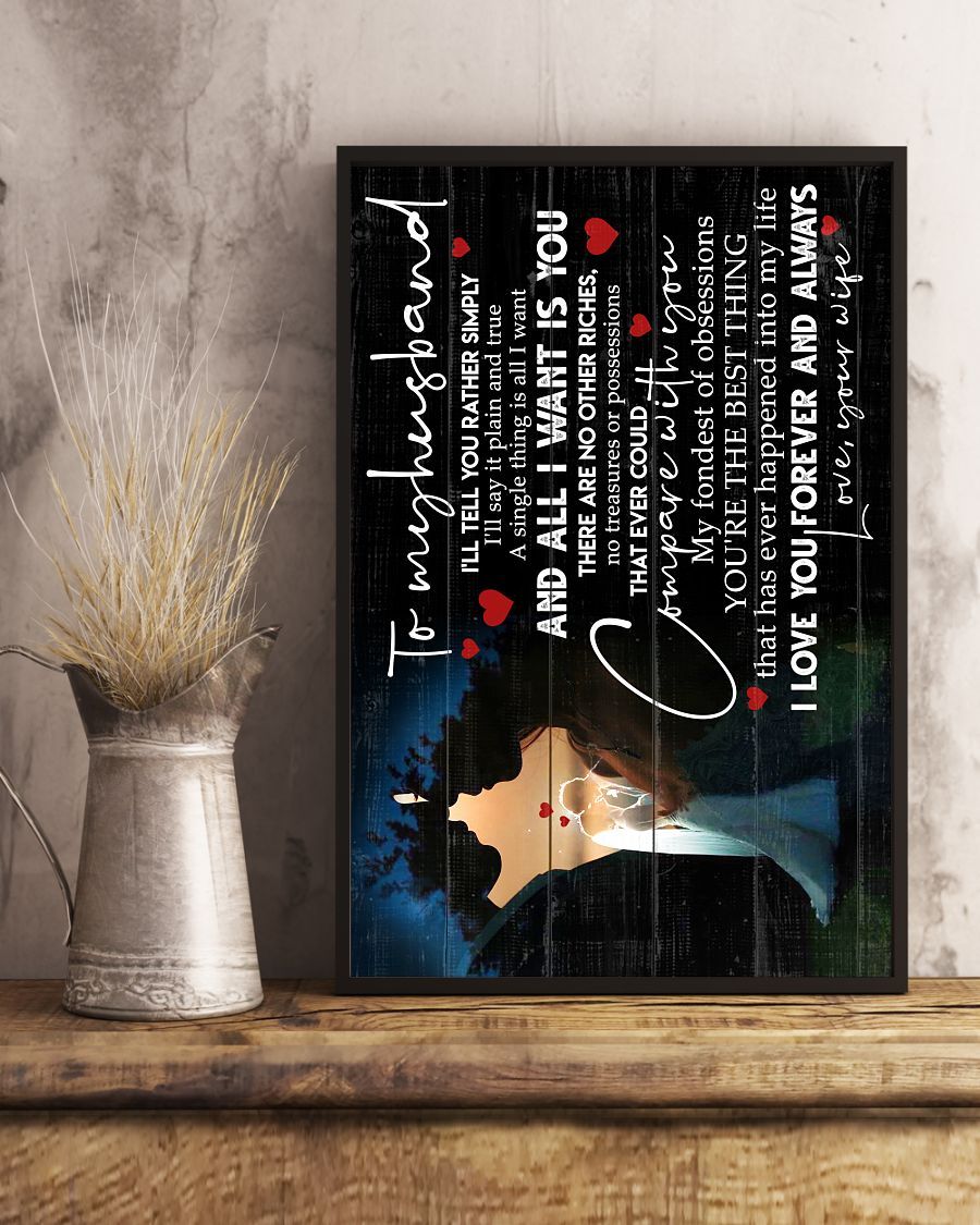 Perfect Gifts For Husband - To My Husband Poster-A Loves Gift