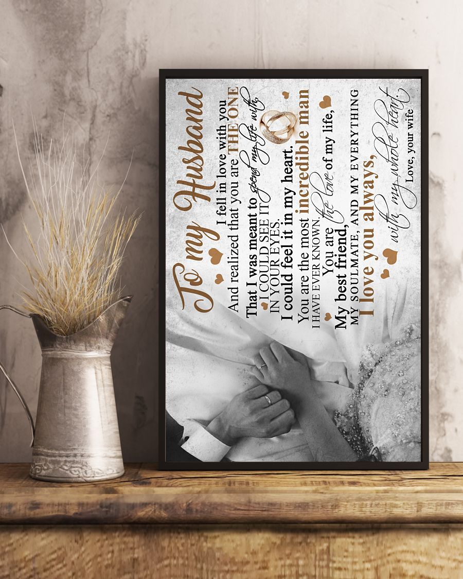 Perfect Gifts For Husband - To My Husband Poster-A Loves Gift