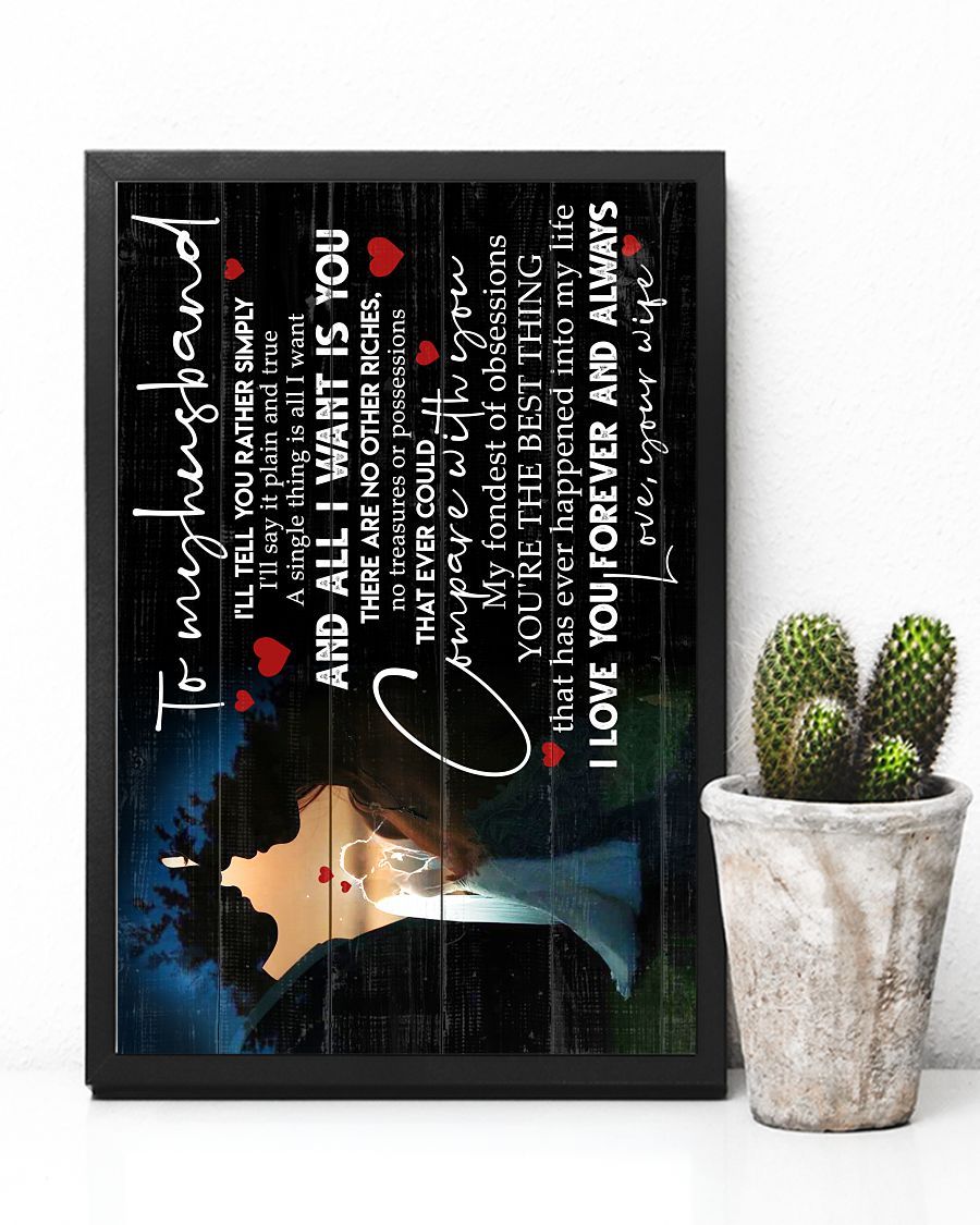 Perfect Gifts For Husband - To My Husband Poster-A Loves Gift