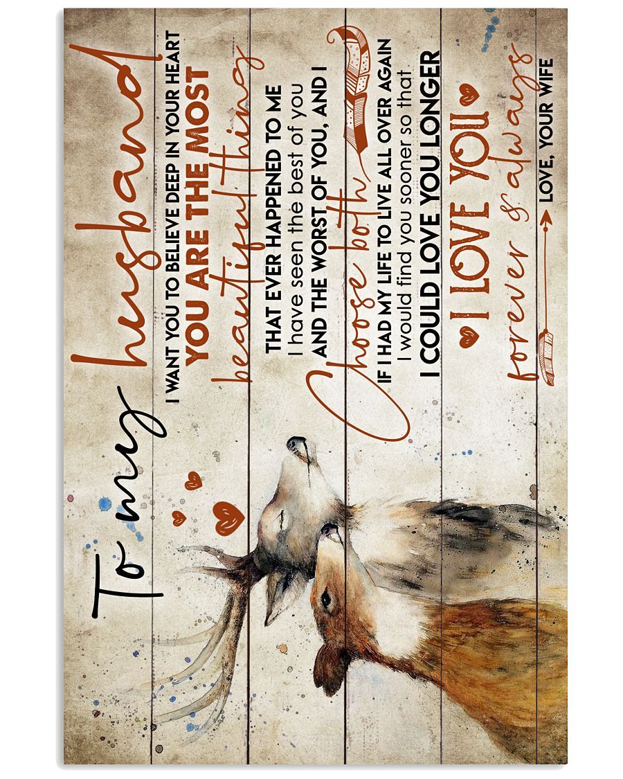Perfect Gifts For Husband - To My Husband Poster-A Loves Gift