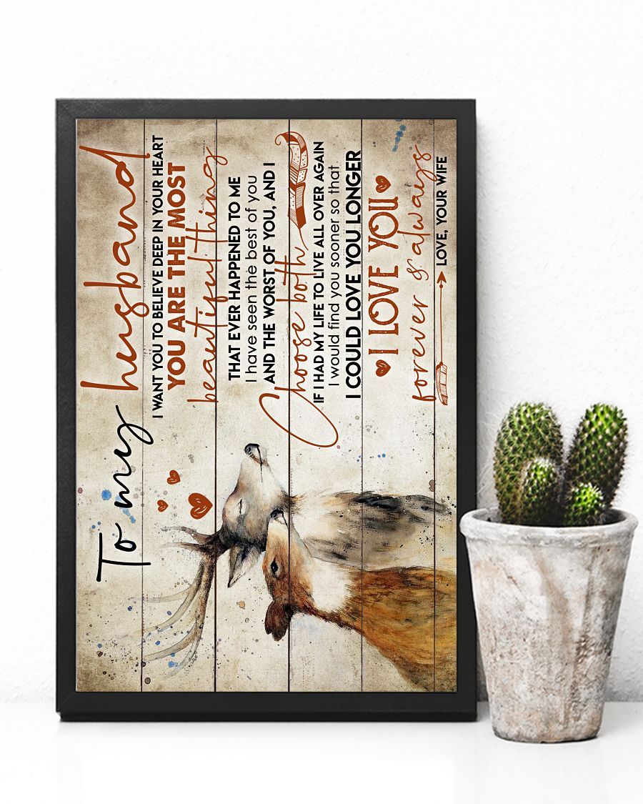 Perfect Gifts For Husband - To My Husband Poster-A Loves Gift