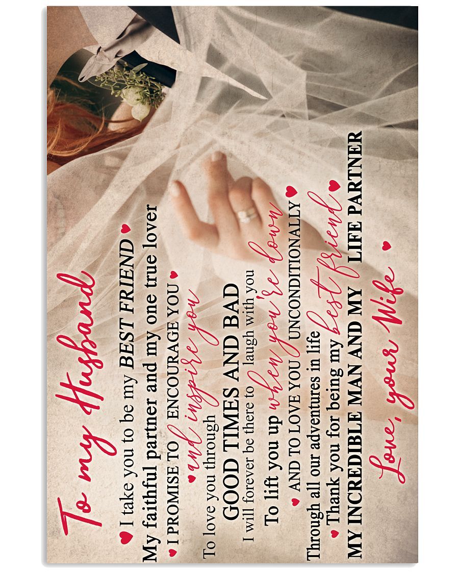 Perfect Gifts For Husband - To My Husband Poster-A Loves Gift