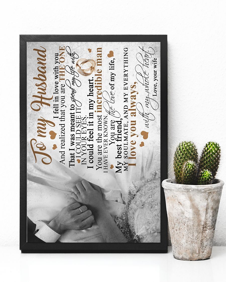 Perfect Gifts For Husband - To My Husband Poster-A Loves Gift