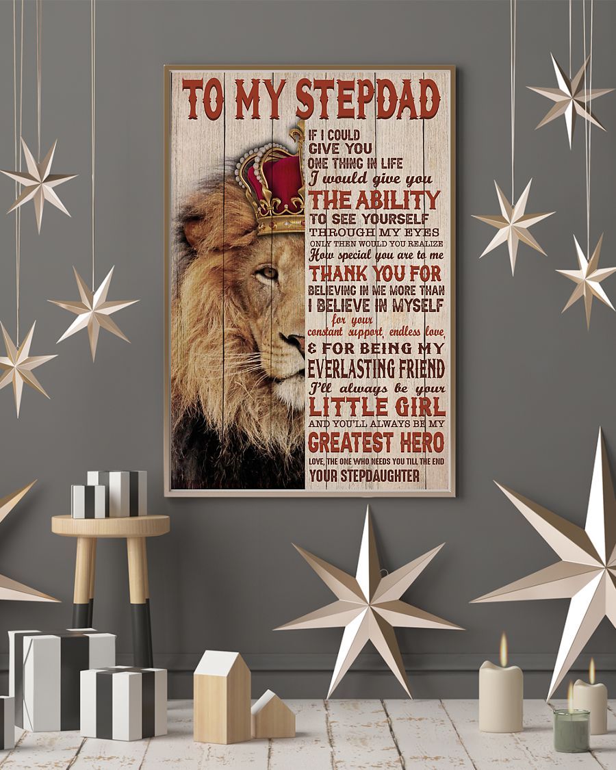 Perfect Gift For Step Dad Poster-A Loves Gift