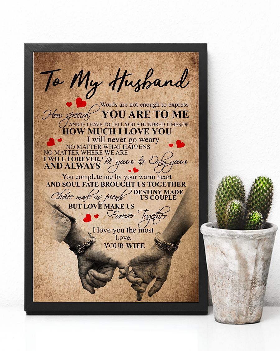 Perfect Gifts For Husband - To My Husband Poster-A Loves Gift