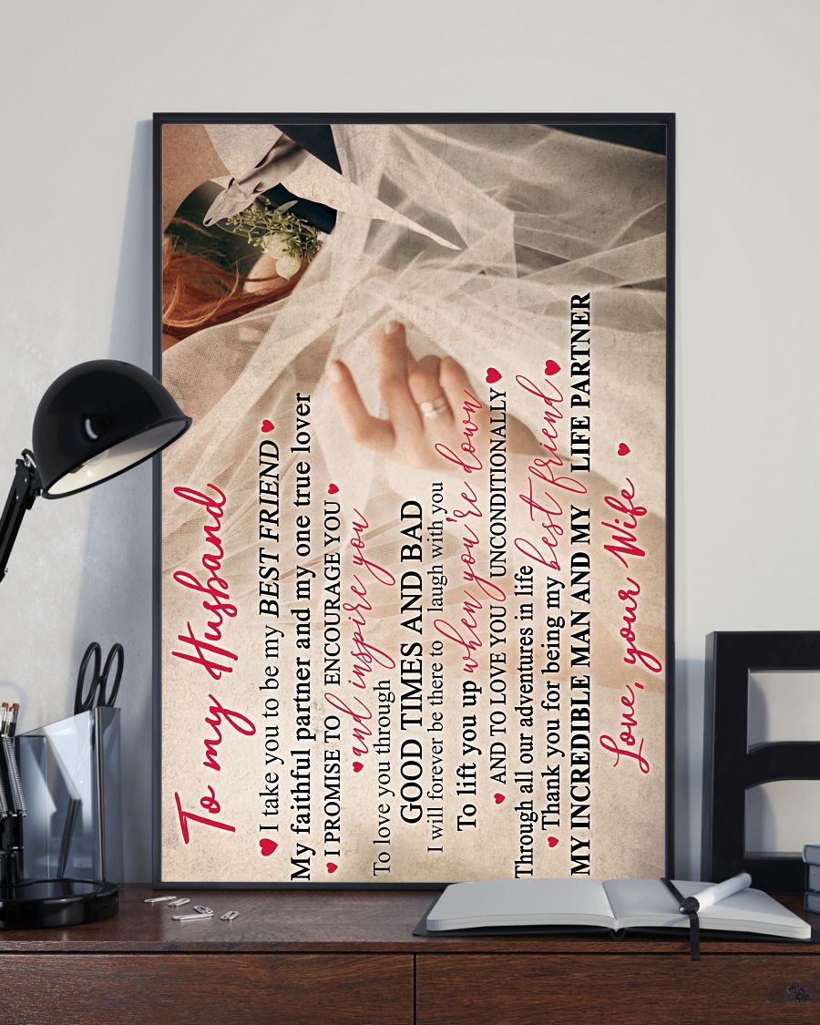 Perfect Gifts For Husband - To My Husband Poster-A Loves Gift