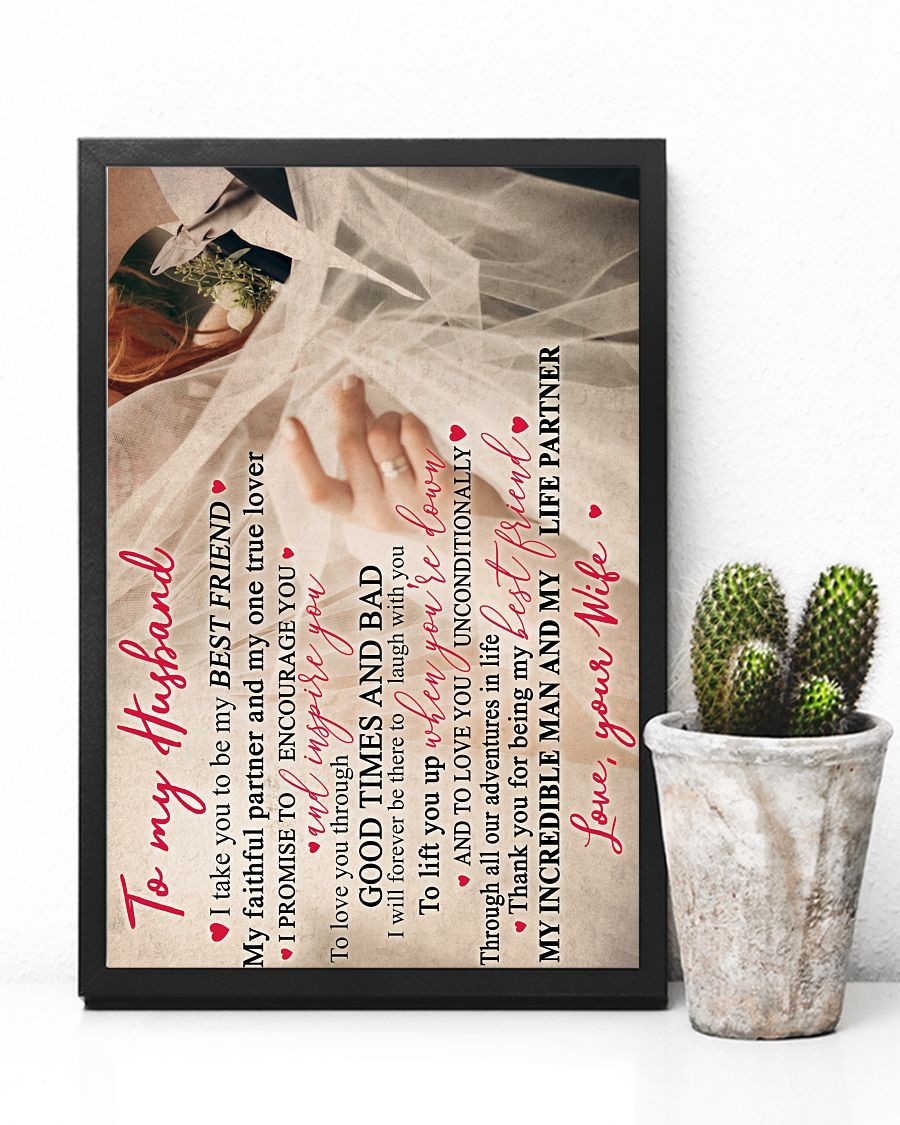 Perfect Gifts For Husband - To My Husband Poster-A Loves Gift