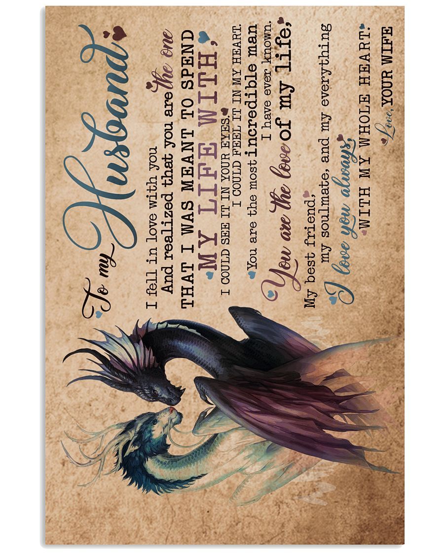 Perfect Gifts For Husband - To My Husband Poster-A Loves Gift