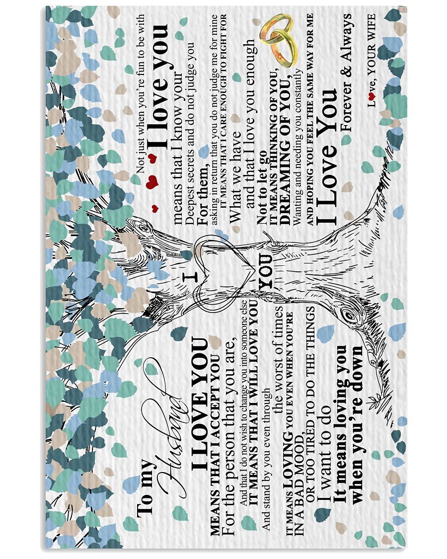 Perfect Gifts For Husband - To My Husband Poster-A Loves Gift