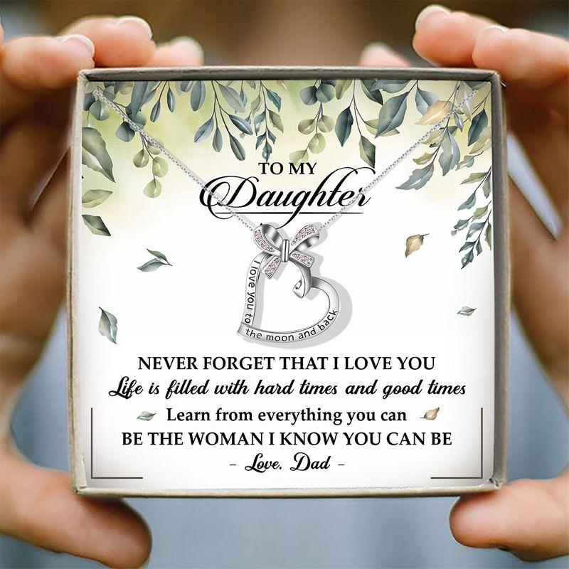To My Daughter Necklace Gifts-A Loves Gift