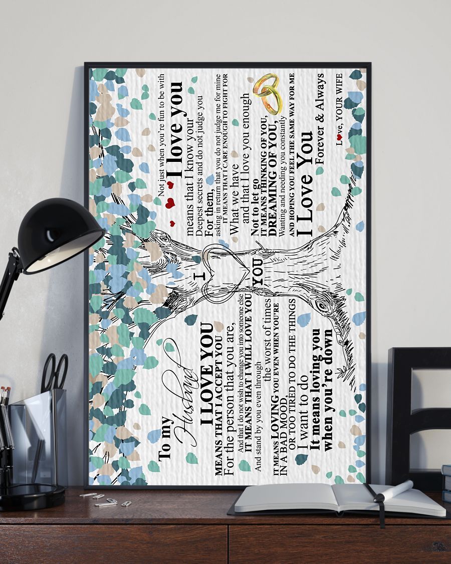 Perfect Gifts For Husband - To My Husband Poster-A Loves Gift