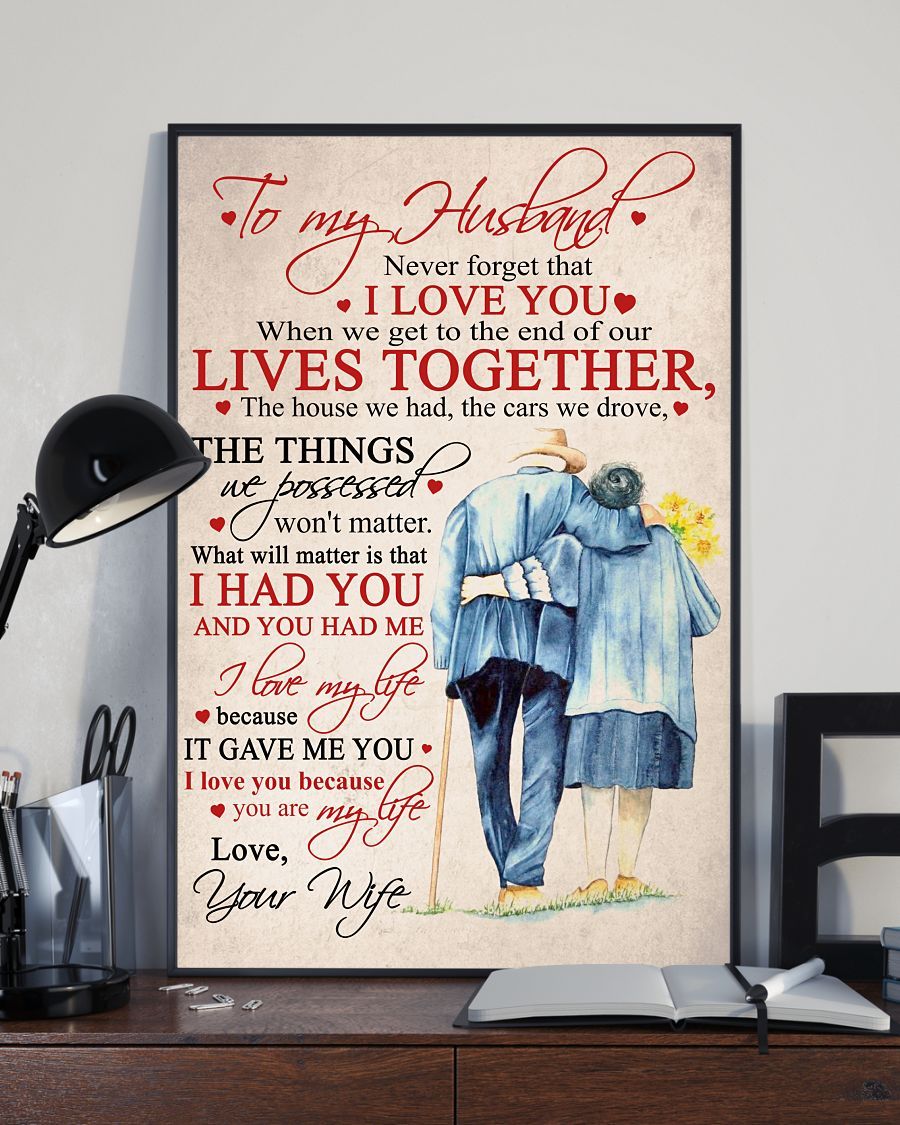 Perfect Gifts For Husband - To My Husband Poster-A Loves Gift