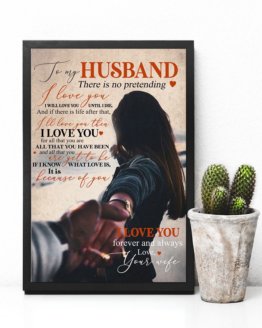 Perfect Gifts For Husband - To My Husband Poster-A Loves Gift
