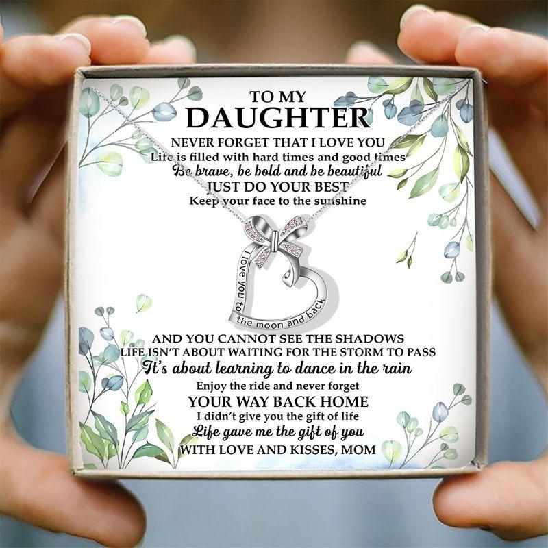 To My Daughter Necklace Gifts-A Loves Gift